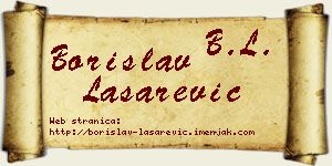 Borislav Lašarević vizit kartica